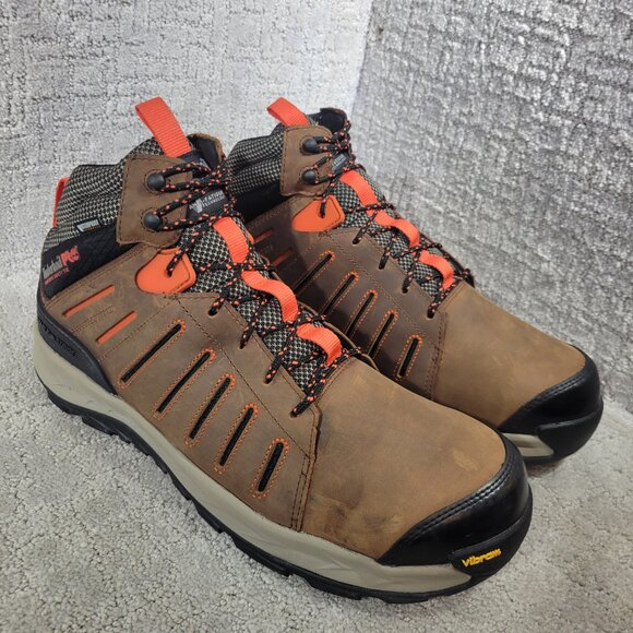 Timberland Pro Trailwind Men's 14 Brown Leather Waterproof Composite Toe Boots - Picture 7 of 11